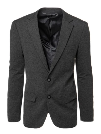 Pánská jednořadá šedá bunda FashionStreet MX0624