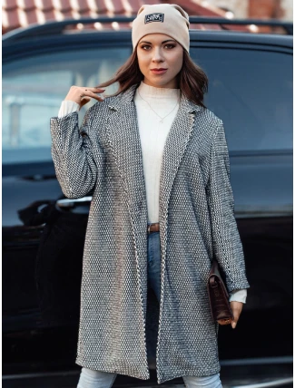 Dámský oversize kabát TEDDSTYLE černý FashionStreet NY0725 Dámský oversize kabát TEDDSTYLE černý FashionStreet NY0725