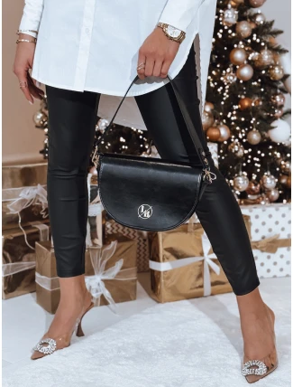 Kožená kabelka ONYX černá FashionStreet GY0042 Kožená kabelka ONYX černá FashionStreet GY0042