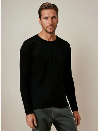 Pánský svetr černý WX2308
