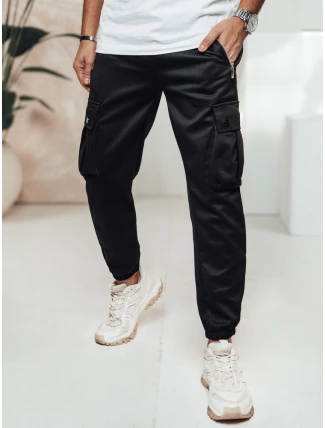 Pánské kalhoty cargo černé FashionStreet UX4462