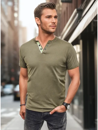 Pánské zelené polo tričko FashionStreet RX5629