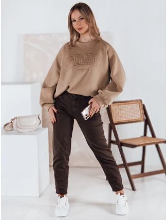 Dámská mikina COSYONE coffee v jedné velikosti FashionStreet BY1351 Dámská mikina COSYONE coffee v jedné velikosti FashionStreet BY1351