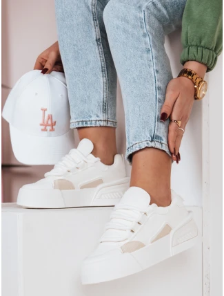 Dámské sportovní tenisky na platformě KICKON white FashionStreet ZY0647 Dámské sportovní tenisky na platformě KICKON white FashionStreet ZY0647