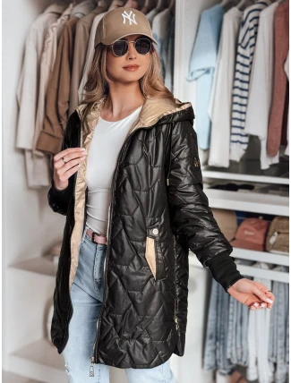 Dámská prošívaná přechodová bunda LIVIANA černá FashionStreet TY4807 Dámská prošívaná přechodová bunda LIVIANA černá FashionStreet TY4807