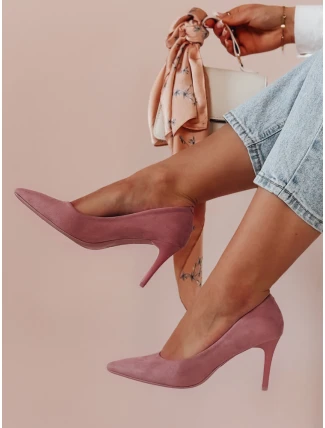 Dámské jehlové boty na podpatku LAVENZA fialové FashionStreet ZY0840