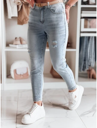 Dámské džínové kalhoty mom fit MOMWAY blue FashionStreet UY2489 Dámské džínové kalhoty mom fit MOMWAY blue FashionStreet UY2489