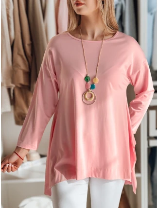 Dámská máslová halenka oversize s přívěskem COMFILA růžová FashionStreet RY2790