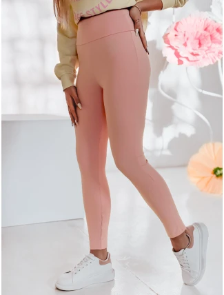 Dámské legíny s vysokým pasem SOFLEGG pink FashionStreet UY2513