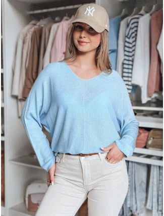 Dámský oversize svetr NORVAN modrý FashionStreet MY2452