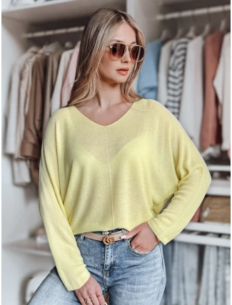 Dámský oversize svetr NORVAN lemon FashionStreet MY2456