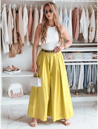 FLOWES hořčicová pruhovaná sukně-kalhoty FashionStreet UY2589 FLOWES hořčicová pruhovaná sukně-kalhoty FashionStreet UY2589