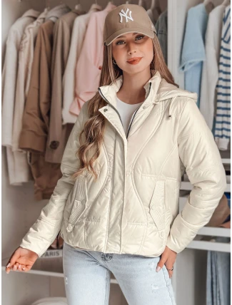 Dámská přechodná prošívaná bunda MARISSIA bílá FashionStreet TY4850