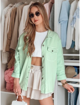 Dámská košilová bunda oversize OVERBOR mint FashionStreet TY4891