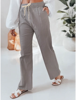 Dámské ležérní kalhoty s širokými nohavicemi BOHO DAY šedé FashionStreet UY2650