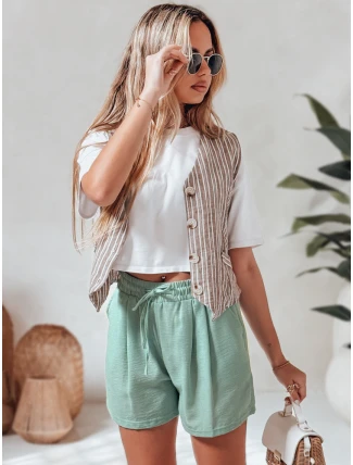 Dámské šortky RELAX TIME green FashionStreet SY0461 Dámské šortky RELAX TIME green FashionStreet SY0461