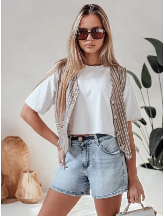 Dámské džínové šortky s páskem HELLO JEAN modré FashionStreet SY0481 Dámské džínové šortky s páskem HELLO JEAN modré FashionStreet SY0481