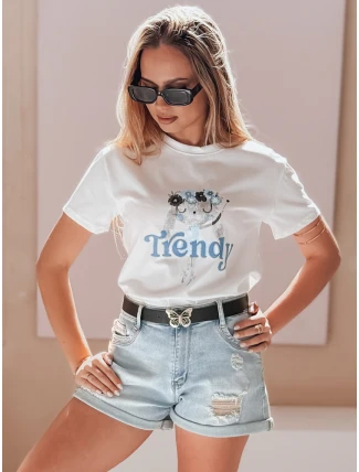 Dámské džínové šortky s páskem SUMMERFLY blue FashionStreet SY0482