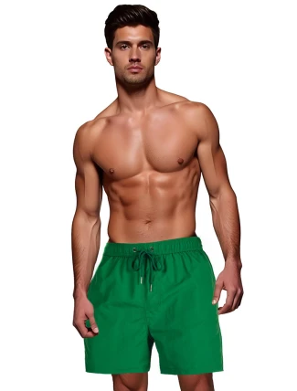 Pánské plavecké šortky tmavě zelené FashionStreet SX2466