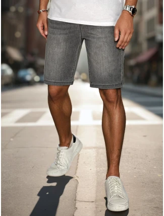 Pánské džínové šortky šedé FashionStreet SX2501