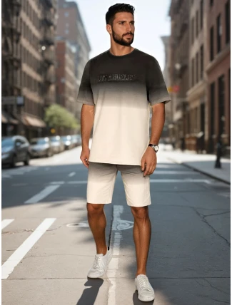 Pánská ombré bílá souprava FashionStreet AX0804