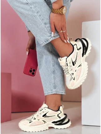 Dámské sportovní tenisky BLAZERO beige FashionStreet ZY0901 Dámské sportovní tenisky BLAZERO beige FashionStreet ZY0901