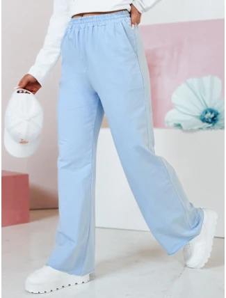 Dámské tepláky se širokými nohavicemi DRESLINA modrá FashionStreet UY2694 Dámské tepláky se širokými nohavicemi DRESLINA modrá FashionStreet UY2694