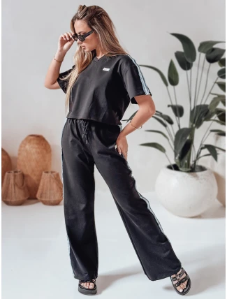 Dámská tepláková souprava oversize SPORT LIKE černá FashionStreet AY1146