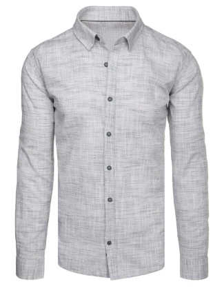 Pánská neformální šedá košile FashionStreet DX2653