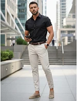 Pánské tričko s krátkým rukávem černé FashionStreet KX1044