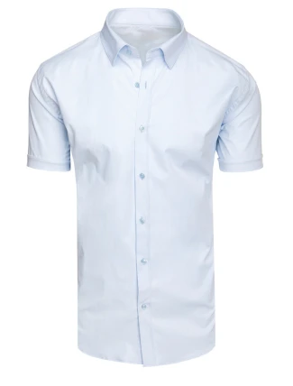 Pánská modrá košile s krátkým rukávem FashionStreet KX1046