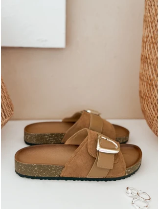 Dámské žabky NOLVINA beige FashionStreet ZY0977