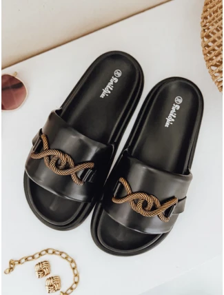 BLACKKISS dámské žabky černé FashionStreet ZY0994 BLACKKISS dámské žabky černé FashionStreet ZY0994