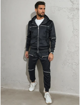 FashionStreet černá pánská tepláková souprava AX0812