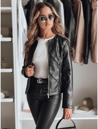 Dámská kožená bunda CHICLEATHER černá FashionStreet TY4969