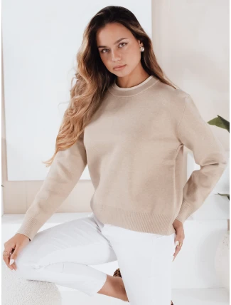 Dámský základní svetr DARMILA beige FashionStreet MY2507