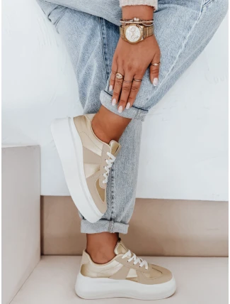 Dámské tenisky na platformě MODNIKKI gold FashionStreet ZY1004