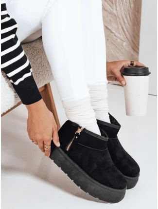 Dámské sněhule na platformě černé FashionStreet ZY1052