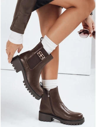 FashionStreet hnědé dámské boty ZY1105