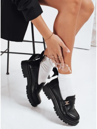 Dámské černé mokasíny FashionStreet ZY1122