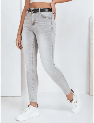 Dámské šedé džíny FashionStreet UY2802 Dámské šedé džíny FashionStreet UY2802