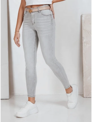 Dámské push up džíny světle šedé FashionStreet UY2829