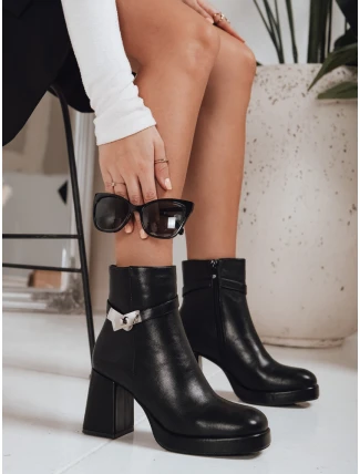 Dámské zateplené boty černé FashionStreet ZY1253 Dámské zateplené boty černé FashionStreet ZY1253