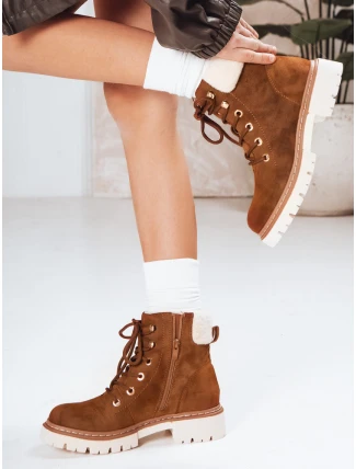 Dámské zateplené trapery velbloudí barvy FashionStreet ZY1290 Dámské zateplené trapery velbloudí barvy FashionStreet ZY1290