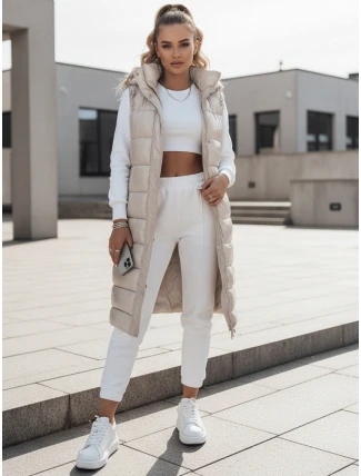 Dámská prošívaná vesta GANTINI bílá FashionStreet TY5488 Dámská prošívaná vesta GANTINI bílá FashionStreet TY5488