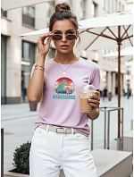Dámské tričko s potiskem Mamasaurus ke Dni matek fialové FashionStreet NX5027RY