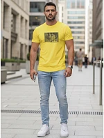 Pánské tričko s potiskem žlutá FashionStreet NX5014R