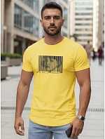 Pánské tričko s potiskem žlutá FashionStreet NX5014R
