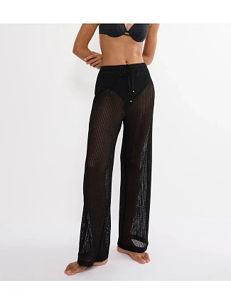 Dámské pyžamové kalhoty Beach MyWear Crochet Trousers černá - TRIUMPH Dámské pyžamové kalhoty Beach MyWear Crochet Trousers černá - TRIUMPH