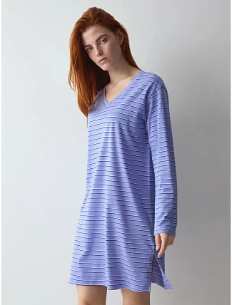Noční košile Nightdresses NDK LSL 08 X modrá - TRIUMPH Noční košile Nightdresses NDK LSL 08 X modrá - TRIUMPH